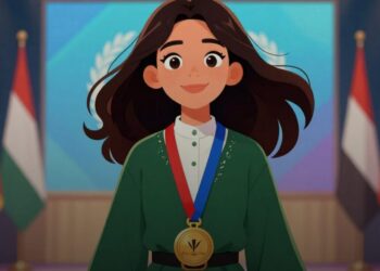 Keça Kurd Rozêr Kîbar di Pêşbirka Bîrkarîyê ya Cîhanî de bû Sêyem